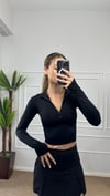Kadın fermuarlı parmak geçmeli body