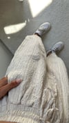 kadın gofret kumaş şalvar pantolonlar