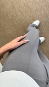 Kadın jakar kumaş çımalı paça yırtmaç pantolon