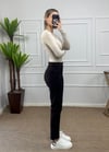 Kadın kahverengi muadil marka mom jean