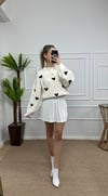 Kadın kalp detay pinterest kazaklar