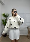 Kadın kalp detay pinterest kazaklar