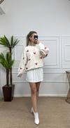 Kadın kalp detay pinterest kazaklar