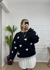 Kadın kalp detay pinterest kazaklar