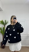 Kadın kalp detay pinterest kazaklar