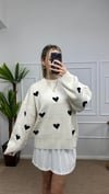 Kadın kalp detay pinterest kazaklar