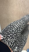Kadın leopar desen mom jean