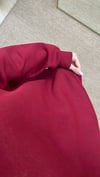 Kadın oversize basic üç iplik şardonlu yumoş sweatshirt