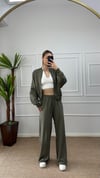 Kadın oversize hırkalı eşofman takımı