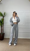 Kadın oversize hırkalı eşofman takımı