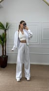 Kadın oversize hırkalı eşofman takımı