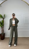 Kadın oversize hırkalı eşofman takımı