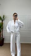 Kadın oversize hırkalı eşofman takımı