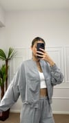Kadın oversize hırkalı eşofman takımı