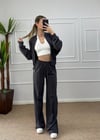 Kadın oversize hırkalı eşofman takımı