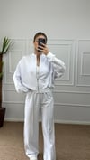 Kadın oversize hırkalı eşofman takımı