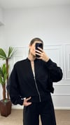 Kadın oversize hırkalı eşofman takımı