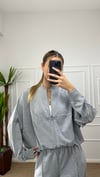 Kadın oversize hırkalı eşofman takımı