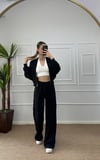 Kadın oversize hırkalı eşofman takımı