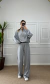 Kadın oversize hırkalı eşofman takımı