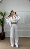 Kadın oversize hırkalı eşofman takımı