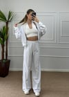 Kadın oversize hırkalı eşofman takımı