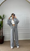 Kadın oversize hırkalı eşofman takımı