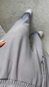 Kadın oysho kumaş paça yırtmaçlı eşofman pantolon