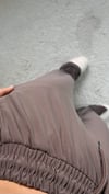 Kadın oysho kumaş paça yırtmaçlı eşofman pantolon