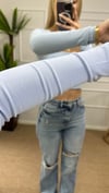 Kadın pamuklu kumaş kare yaka crop body