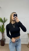 Kadın pamuklu yumuşak kumaş bisiklet yaka crop body