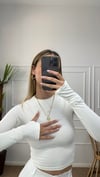 Kadın parmak geçmeli esnek body