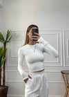 Kadın parmak geçmeli esnek body