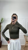 Kadın parmak geçmeli esnek body