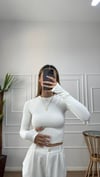 Kadın parmak geçmeli esnek body