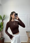 Kadın parmak geçmeli esnek body