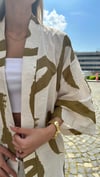 kadın renkli pantolon kimono takım