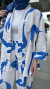 kadın renkli pantolon kimono takım