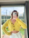Kadın sakallı crop hırka