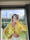 Kadın sakallı crop hırka