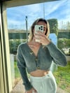 Kadın sakallı crop hırka