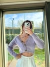 Kadın sakallı crop hırka