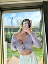 Kadın sakallı crop hırka