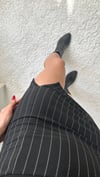 kadın siyah mini dar kalem etek