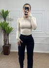Kadın siyah renk mom jean