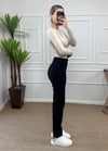 Kadın siyah renk mom jean
