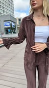 kadın yazlık gömlek pantolon alt üst takım