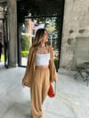 kadın yazlık gömlek salaş pantolon takım