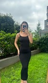 kadın yazlık ip askılı uzun boy barbie elbise