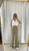 Kadın Yüksek Bel Çift Düğme Palazzo Pantolon